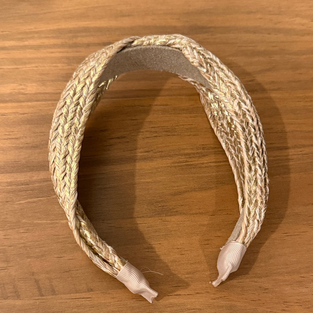 Elegant Gold Braided Headband
